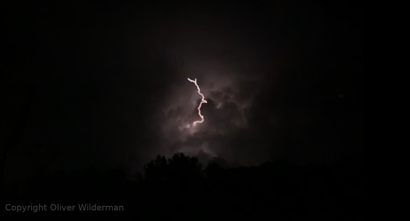 A picture of a lightning strike I took!